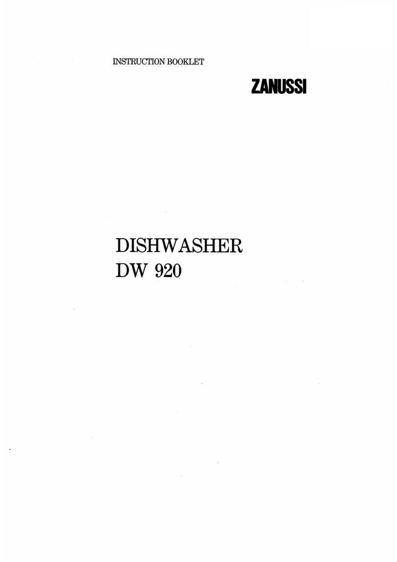 Zanussi DW 920 Instruction booklet