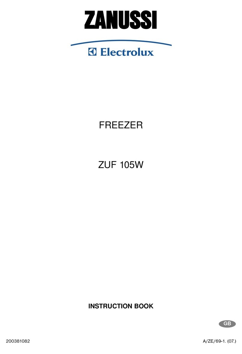 Zanussi ZUF 105W User manual