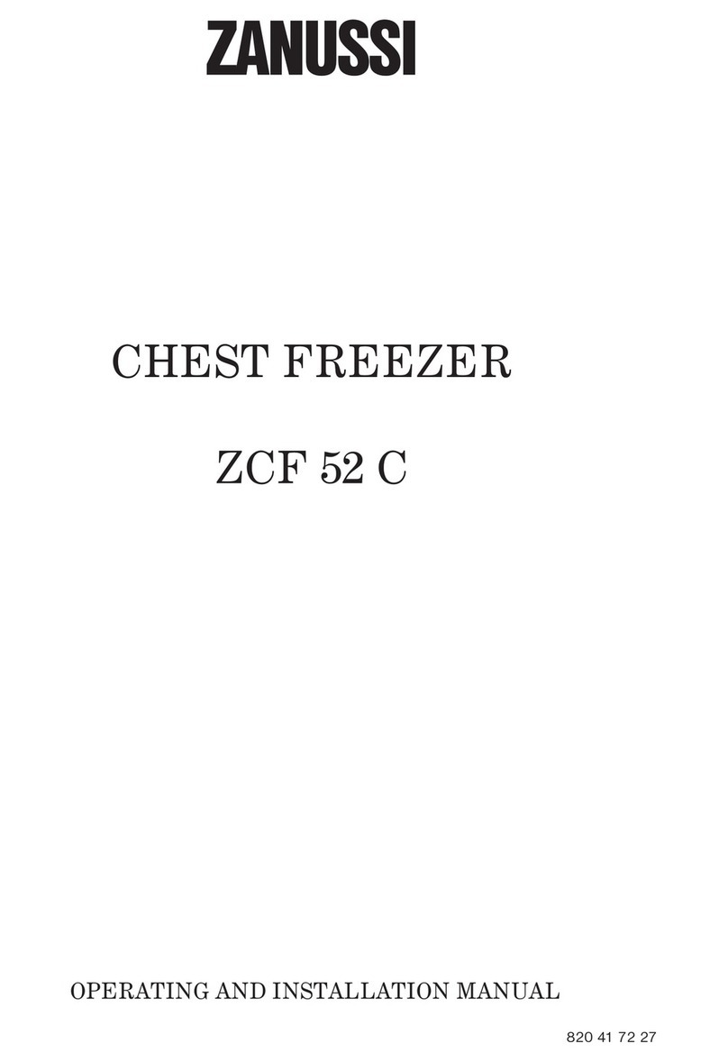 Zanussi ZCF 52 C OPERATING AND INSTALLATION Manual
