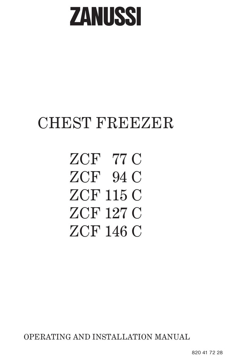 Zanussi ZCF 146 C Specification sheet