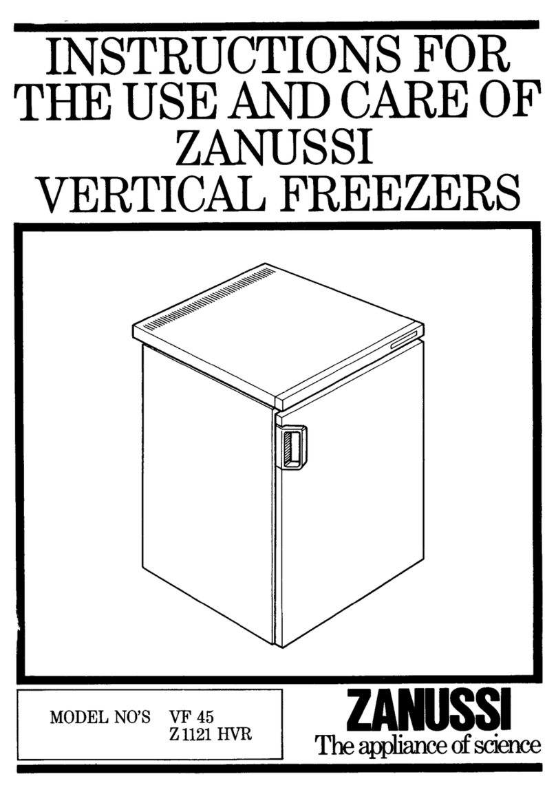 Zanussi VF 45 Operating and safety instructions
