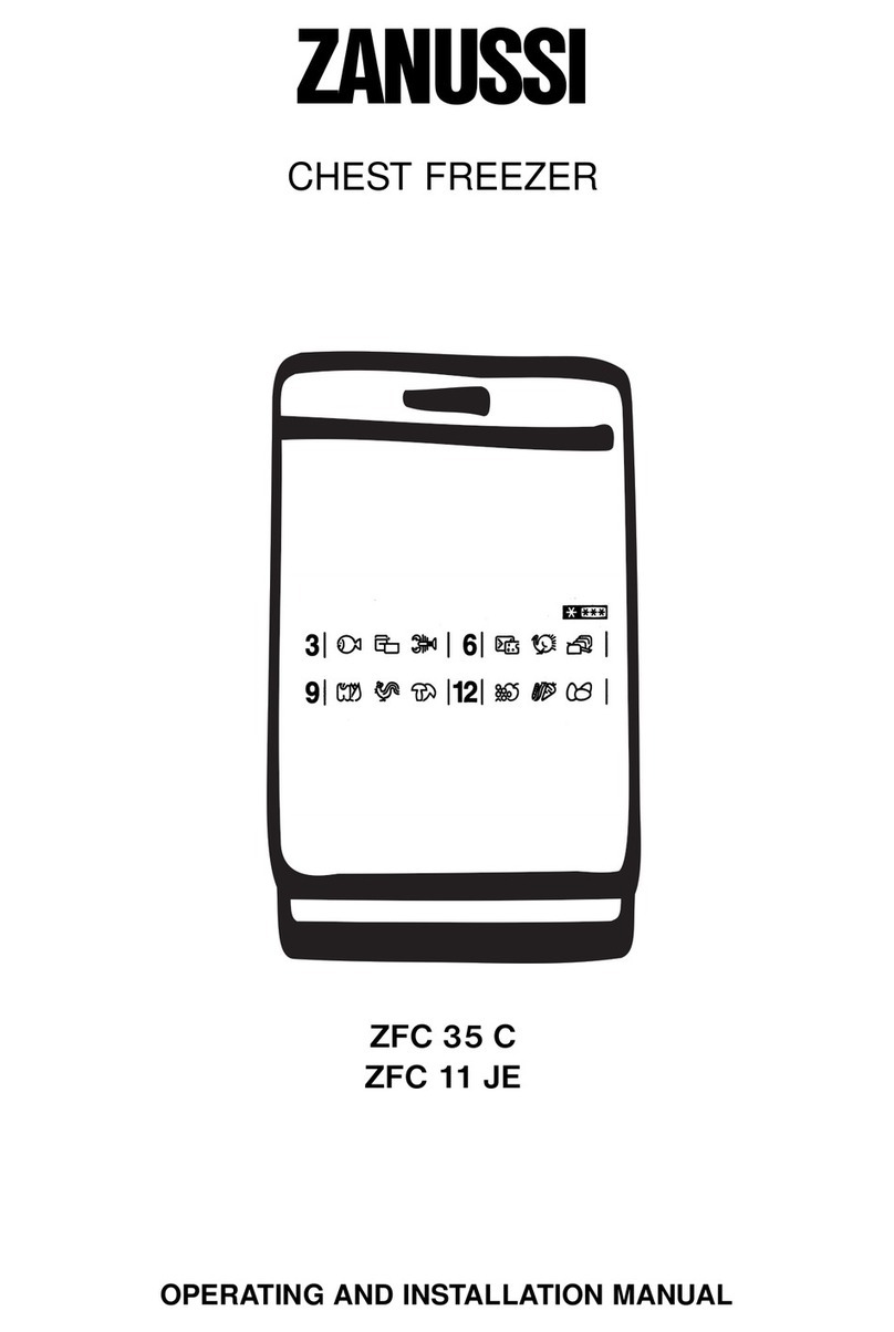 Zanussi ZFC 11 JE OPERATING AND INSTALLATION Manual