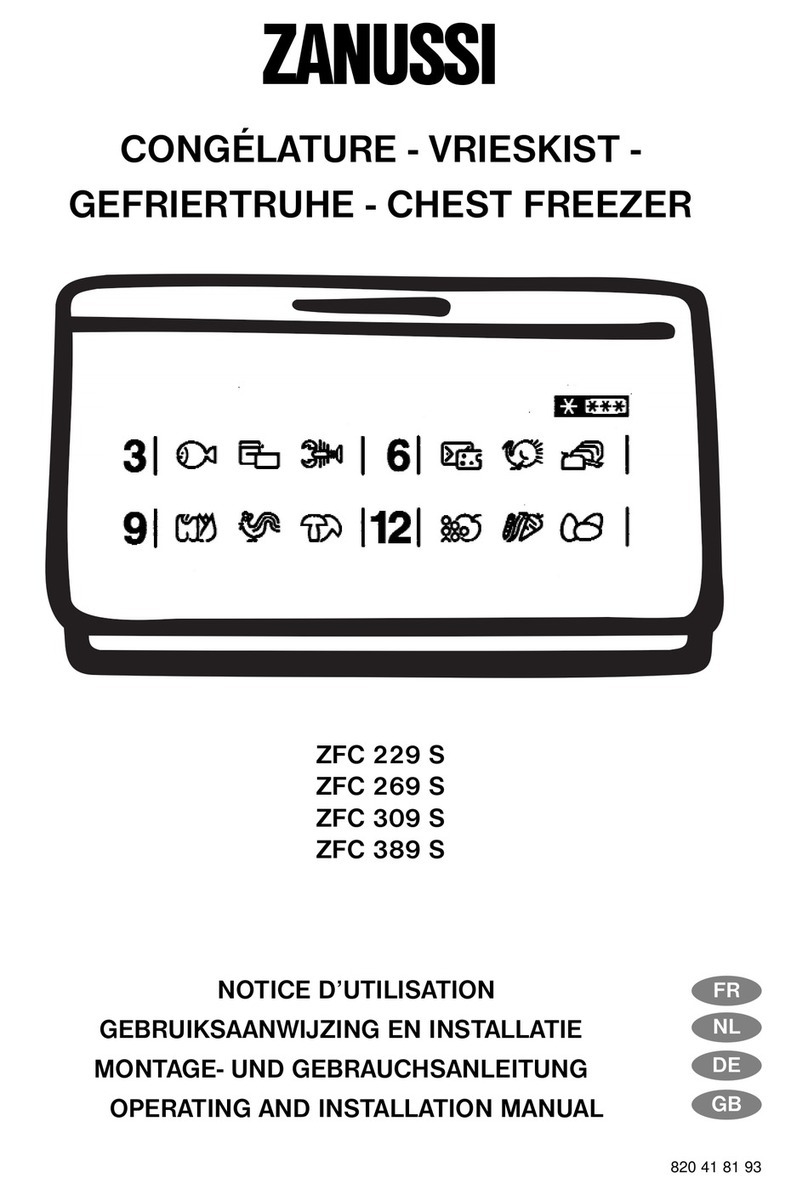 Zanussi ZFC 229 S OPERATING AND INSTALLATION Manual