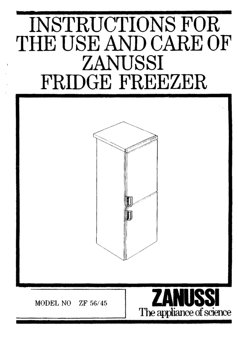 Zanussi ZF45 Instructions for the use and care