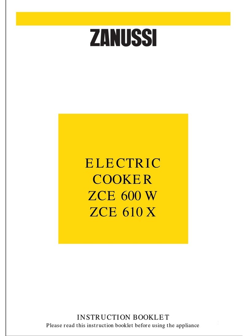 Zanussi ZCE 600 W User manual