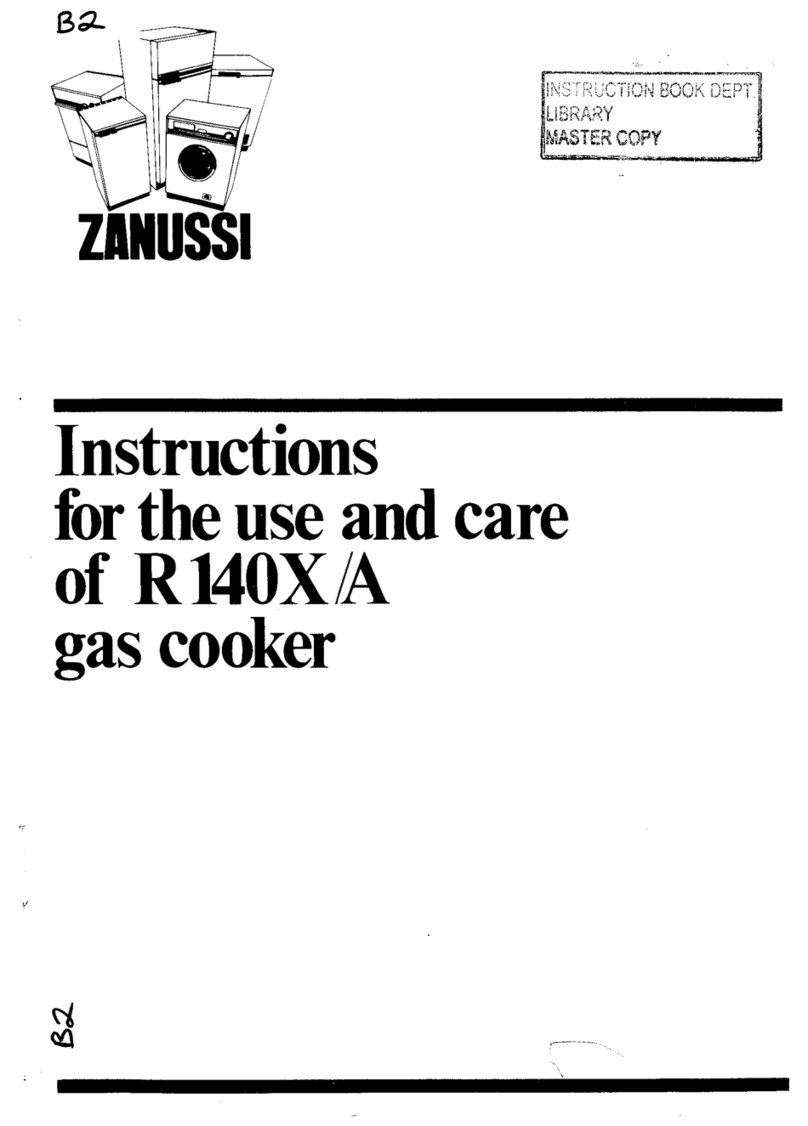 Zanussi R140X/A Operating and safety instructions