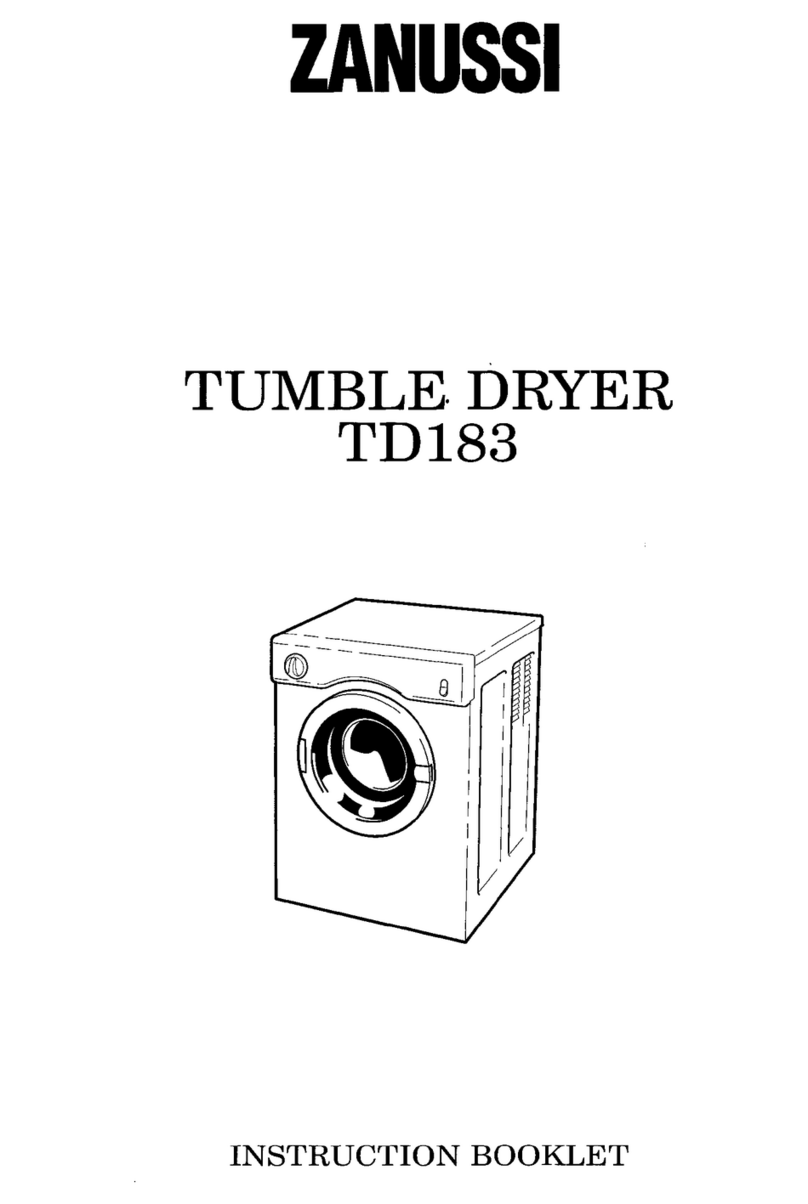 Zanussi TD183 Instruction booklet
