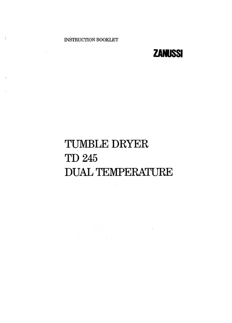 Zanussi TD245 Instruction booklet