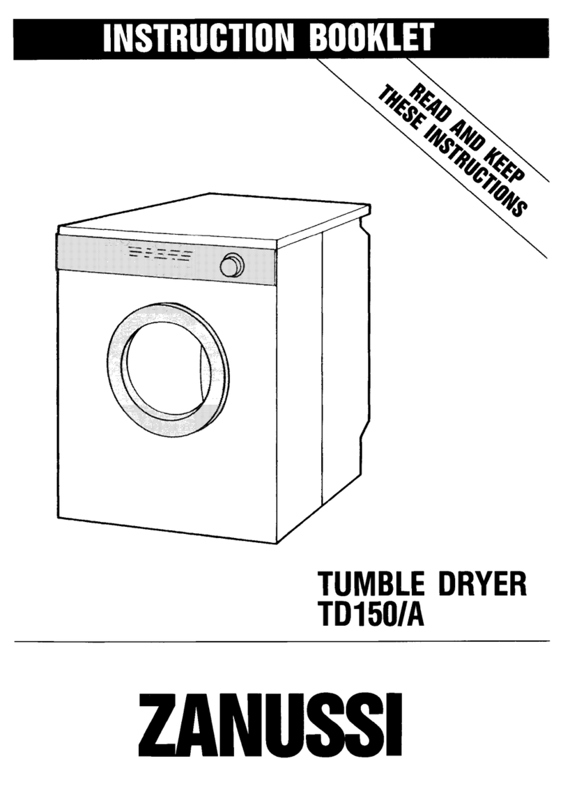 Zanussi TD150/A Instruction booklet