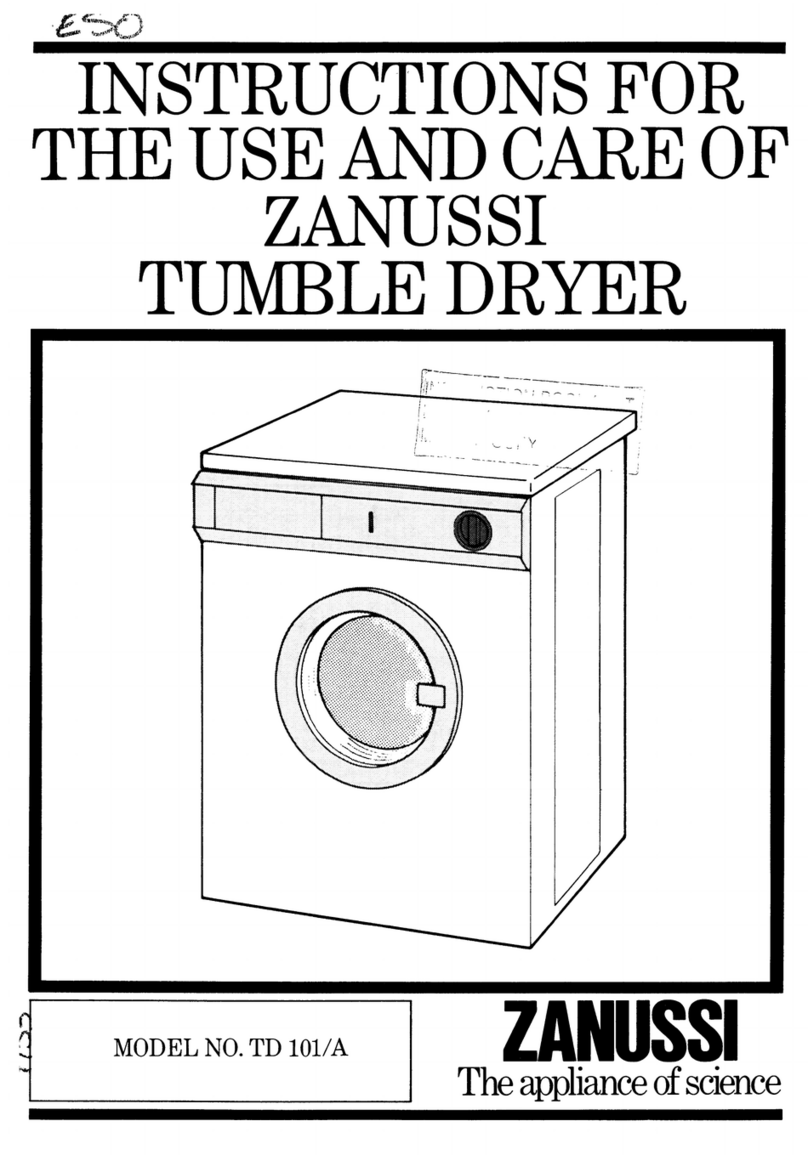 Zanussi TD 101/A Assembly instructions