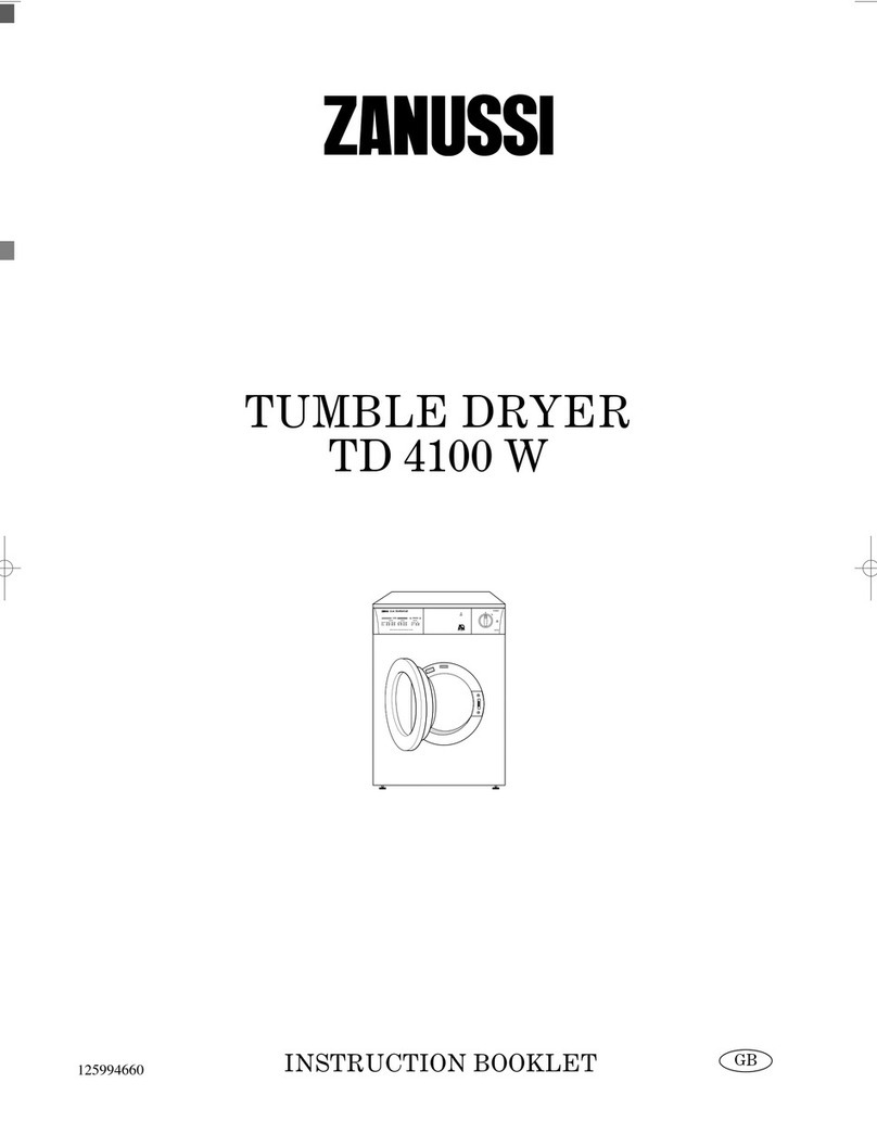 Zanussi TD 4100 W Instruction booklet