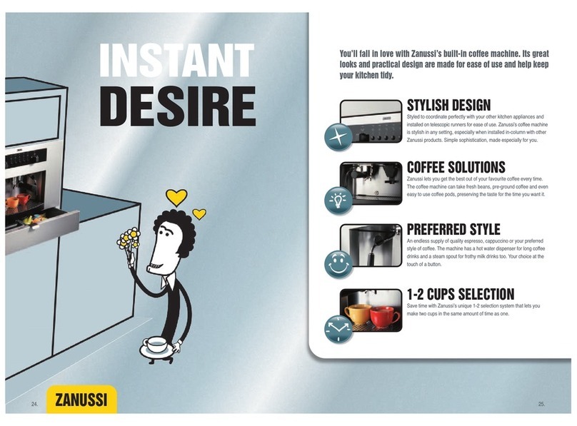 Zanussi Built-In Coffee Machine brochure