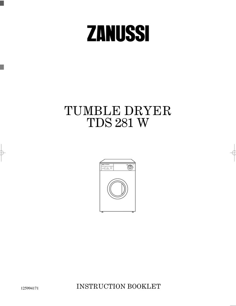 Zanussi TDS 281 W User manual