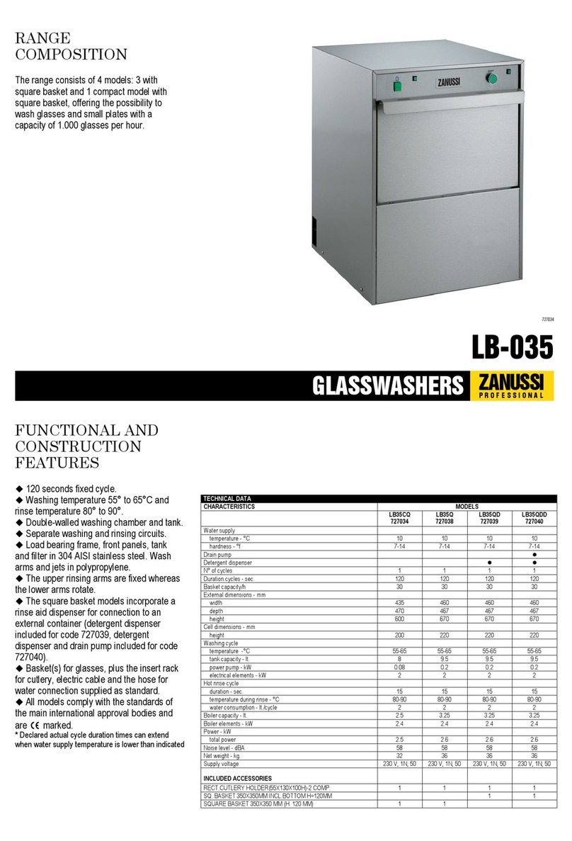 Zanussi 727034 Technical data