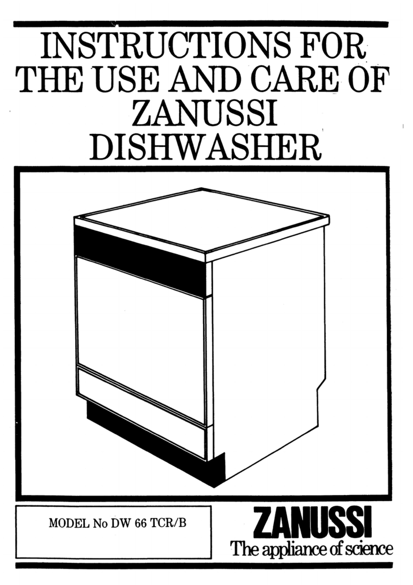 Zanussi DW 66 TCR/B Instructions for use and care