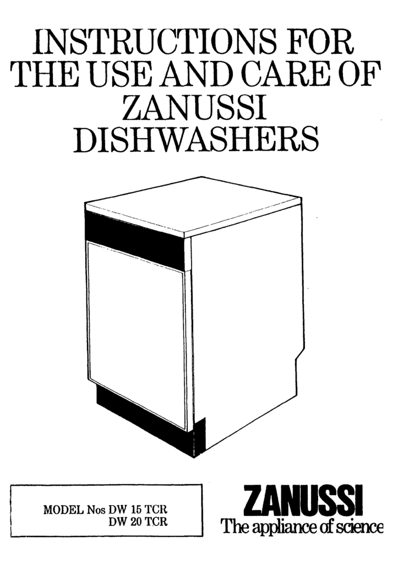 Zanussi DW 15 TCR Assembly instructions