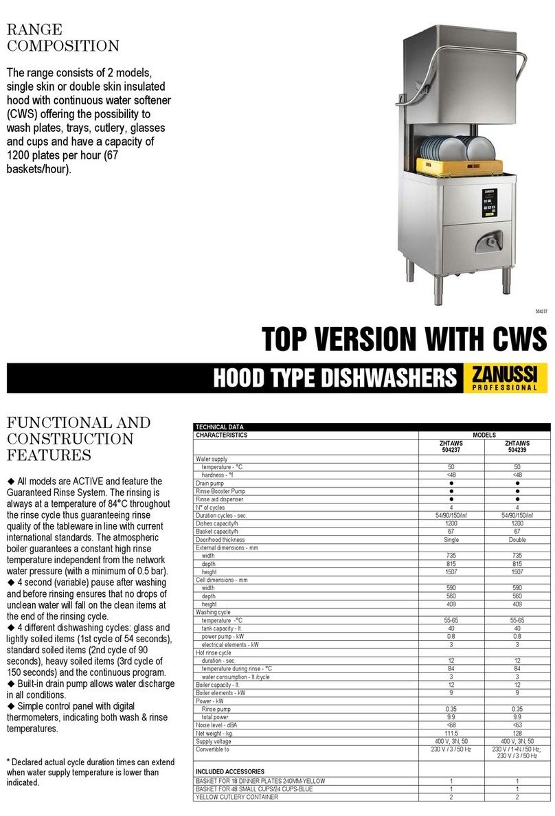 Zanussi ZHTAWS 504237 Specifications