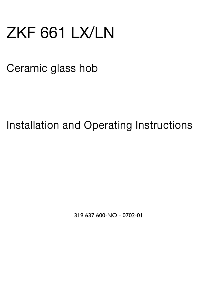 Zanussi ZKF 661 LN Installation and operating instructions