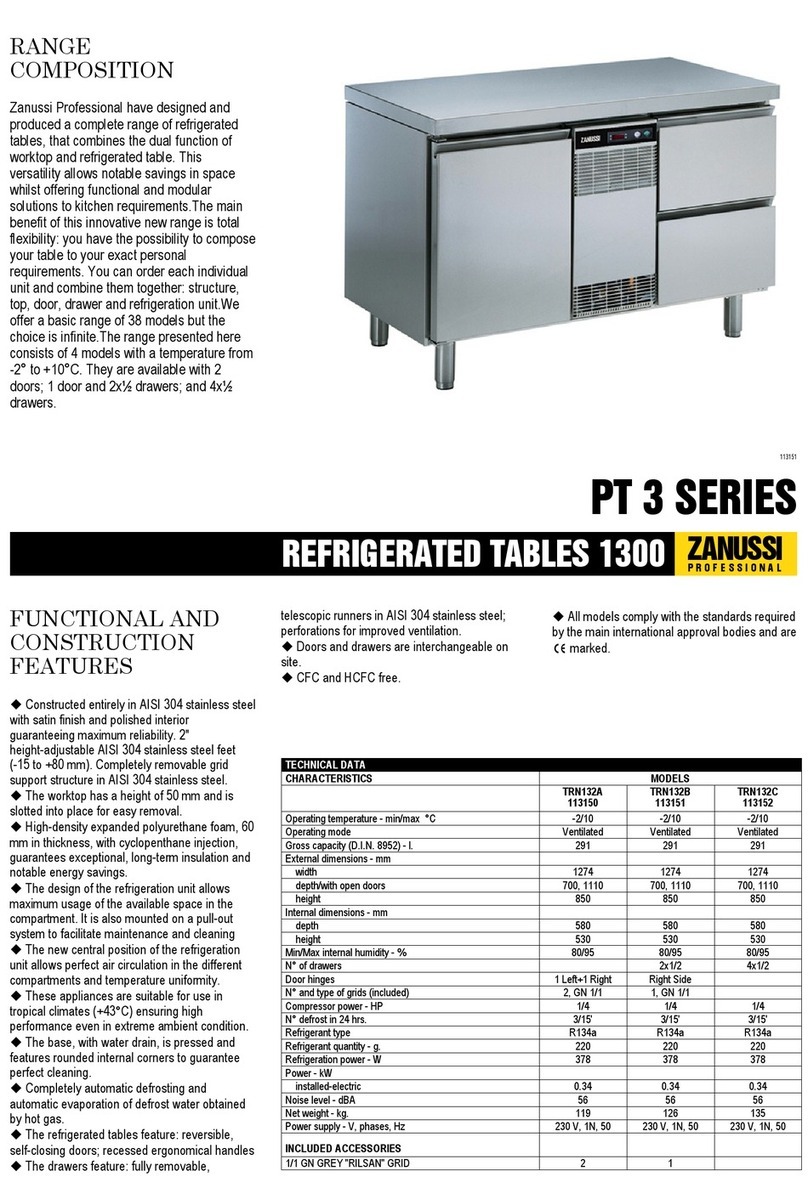 Zanussi 113150 Specifications