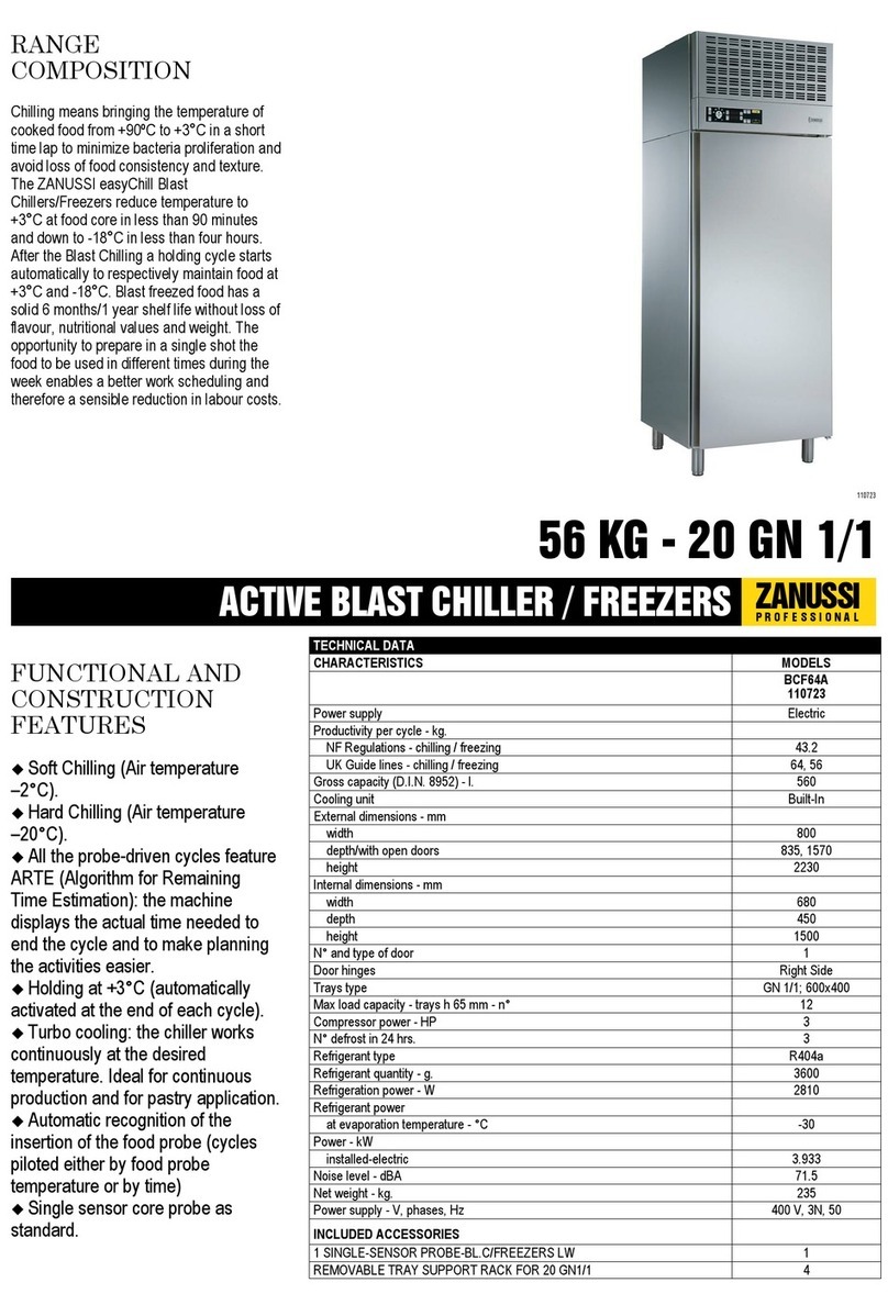Zanussi 110723 Specifications Zanussi 110723 Specifications
