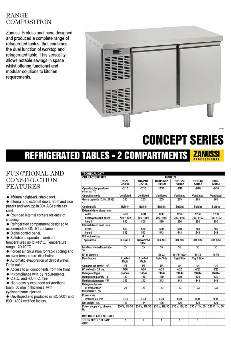 Zanussi Concept 727105 Specifications