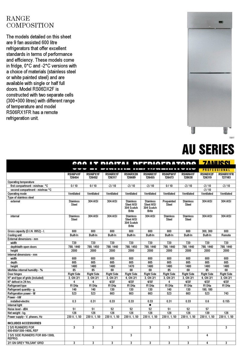 Zanussi 726317 Specifications