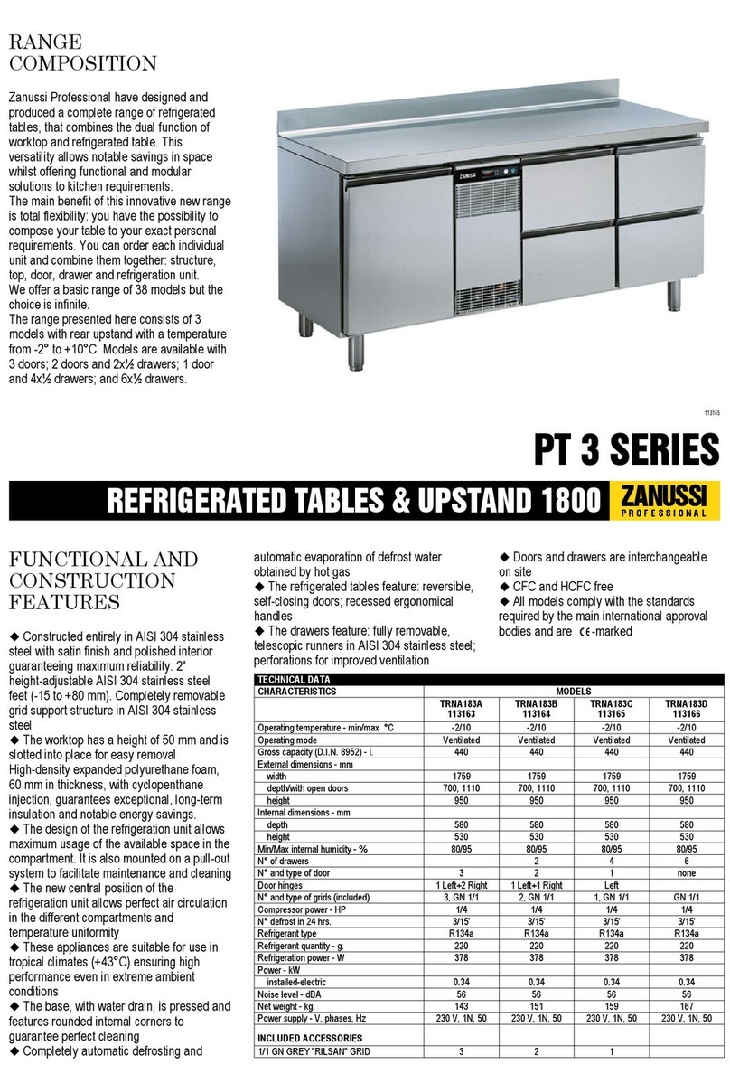 Zanussi 113163 Specifications