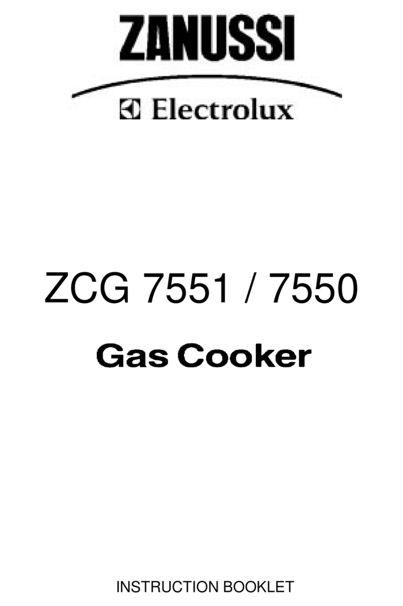 Zanussi ZCG7550 User manual Zanussi ZCG7550 User manual