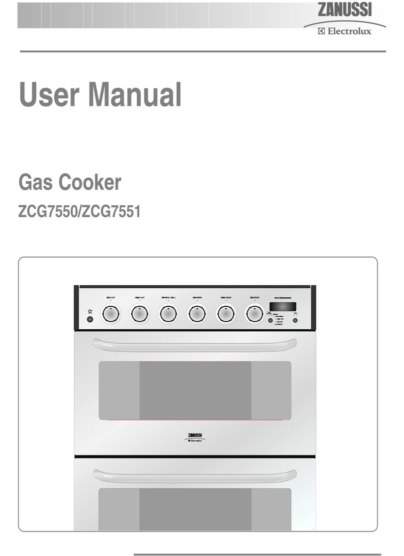 Zanussi ZCG7551 User manual