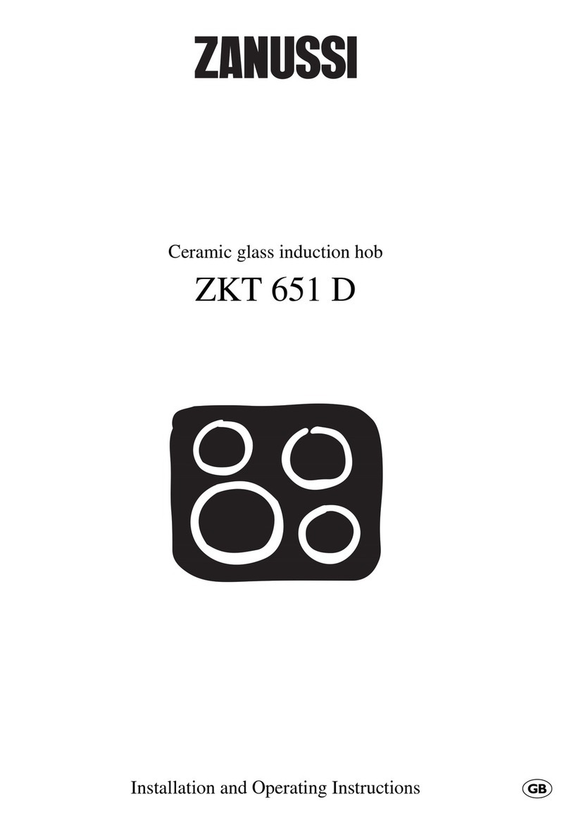 Zanussi ZKT 651 D Installation and operating instructions