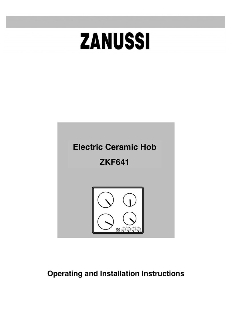 Zanussi ZKF641 Specification sheet Zanussi ZKF641 Specification sheet