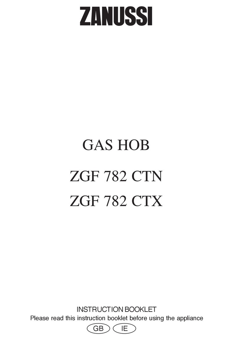 Zanussi ZGF 782 CTN User manual