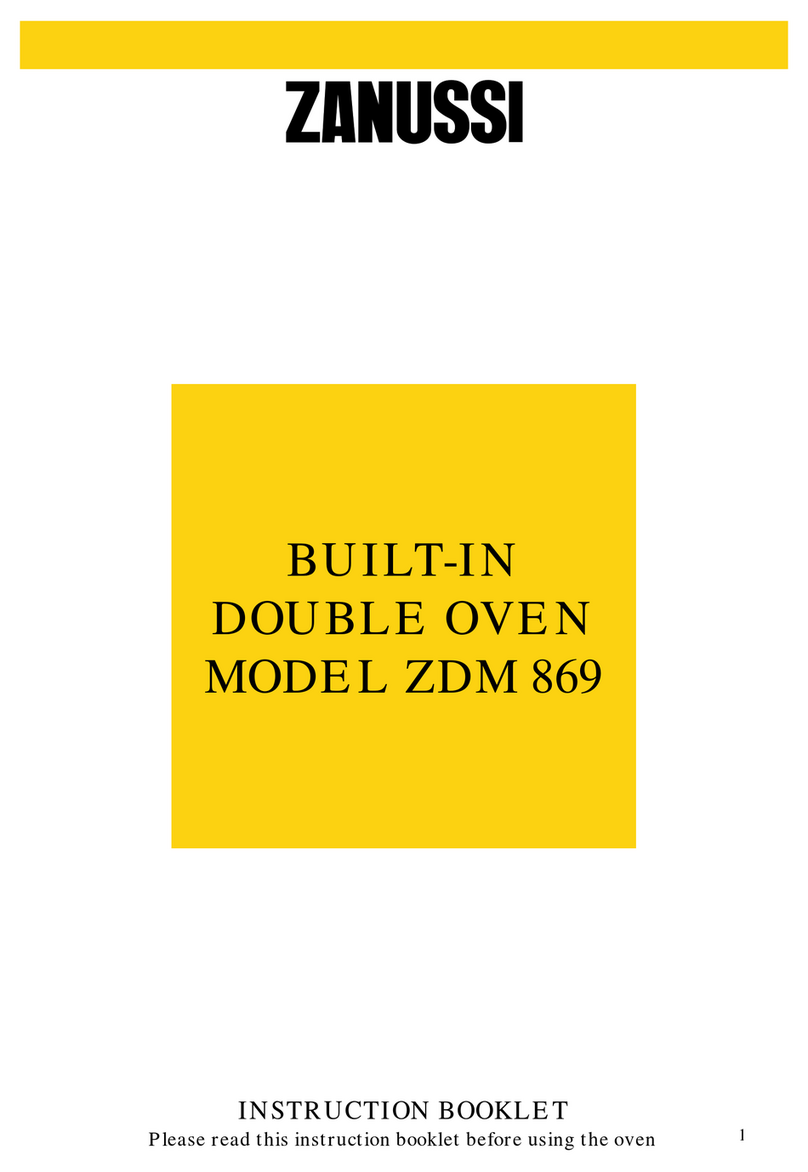 Zanussi ZDM 869 Instruction booklet