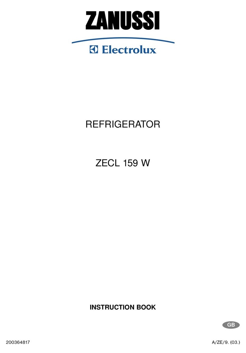 Zanussi Electrolux ZECL 159 W Instruction book