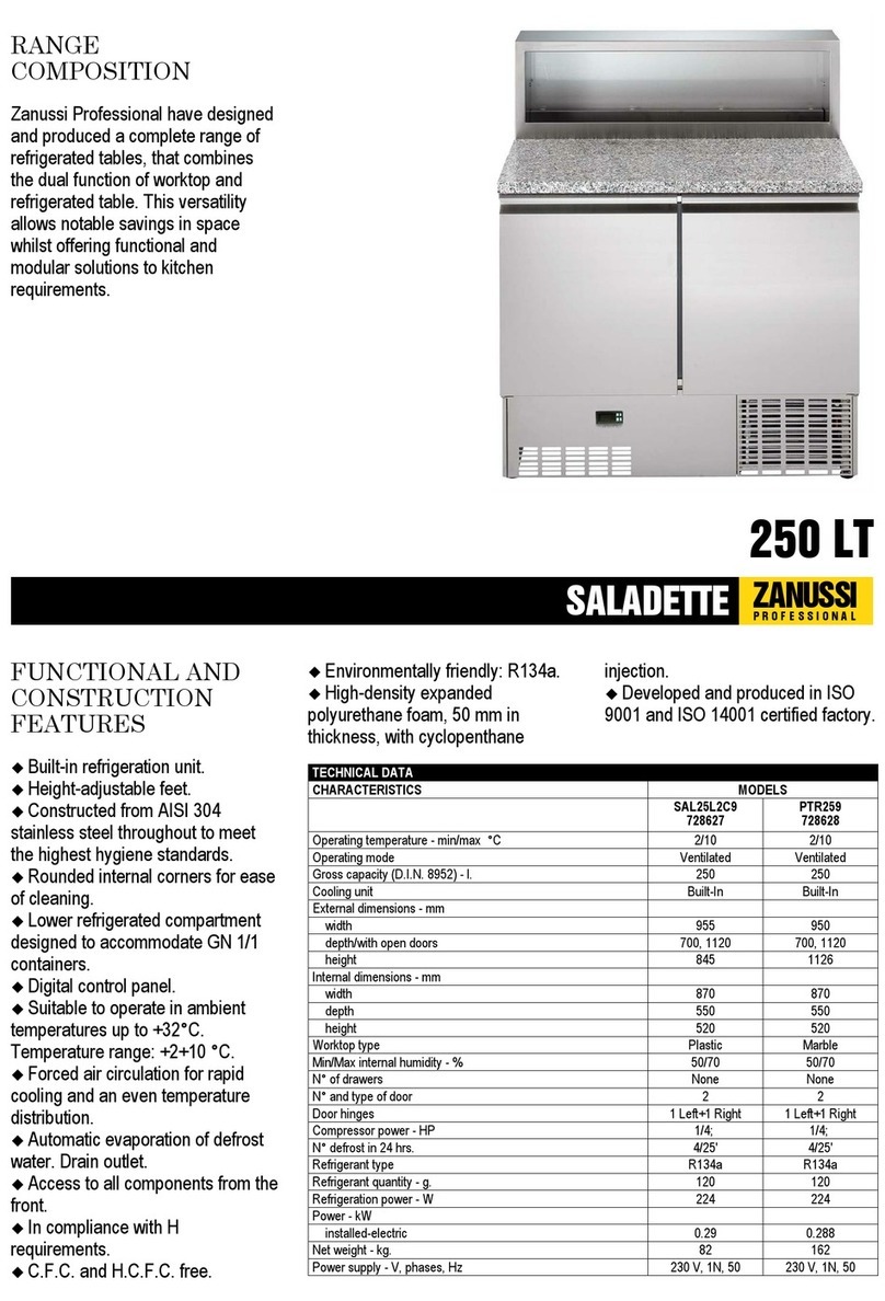 Zanussi Saladette 728627 User manual