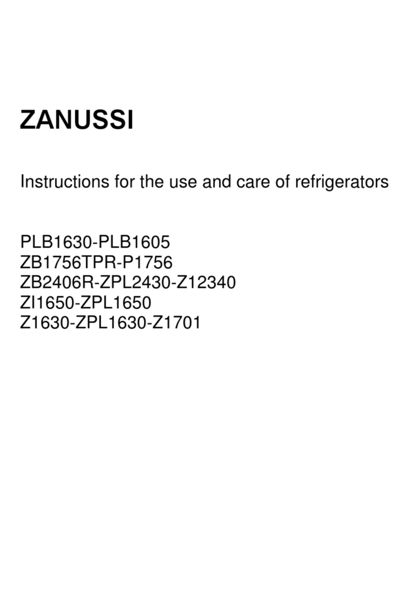 Zanussi PLB1630-PLB1605 Instructions for the use and care