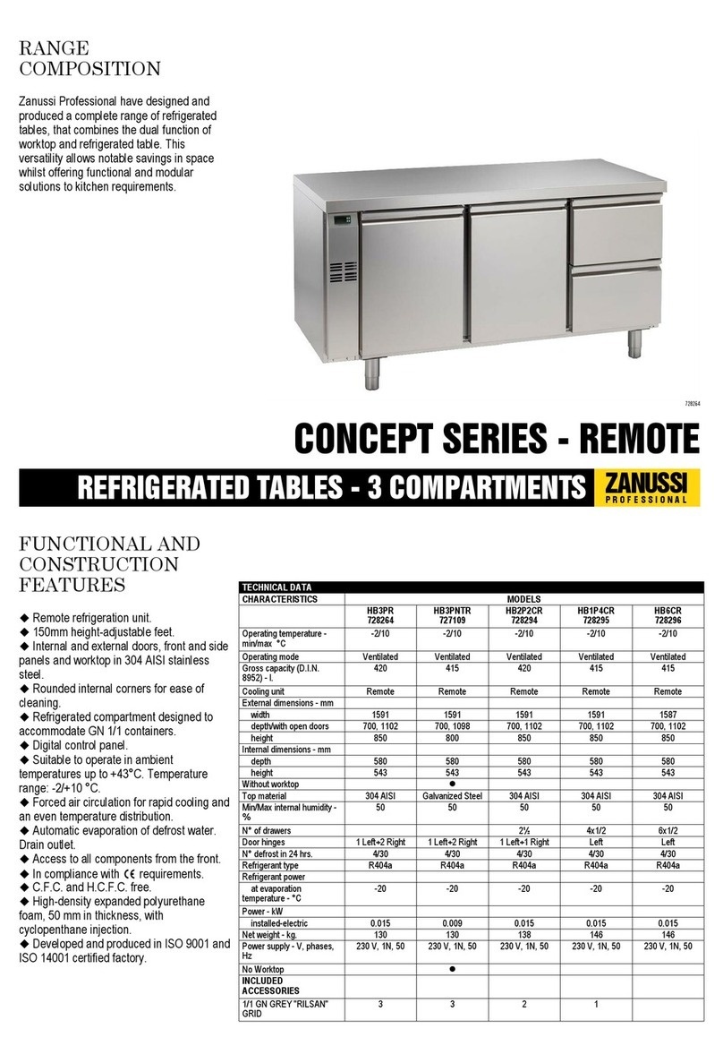 Zanussi Concept 727109 Specifications