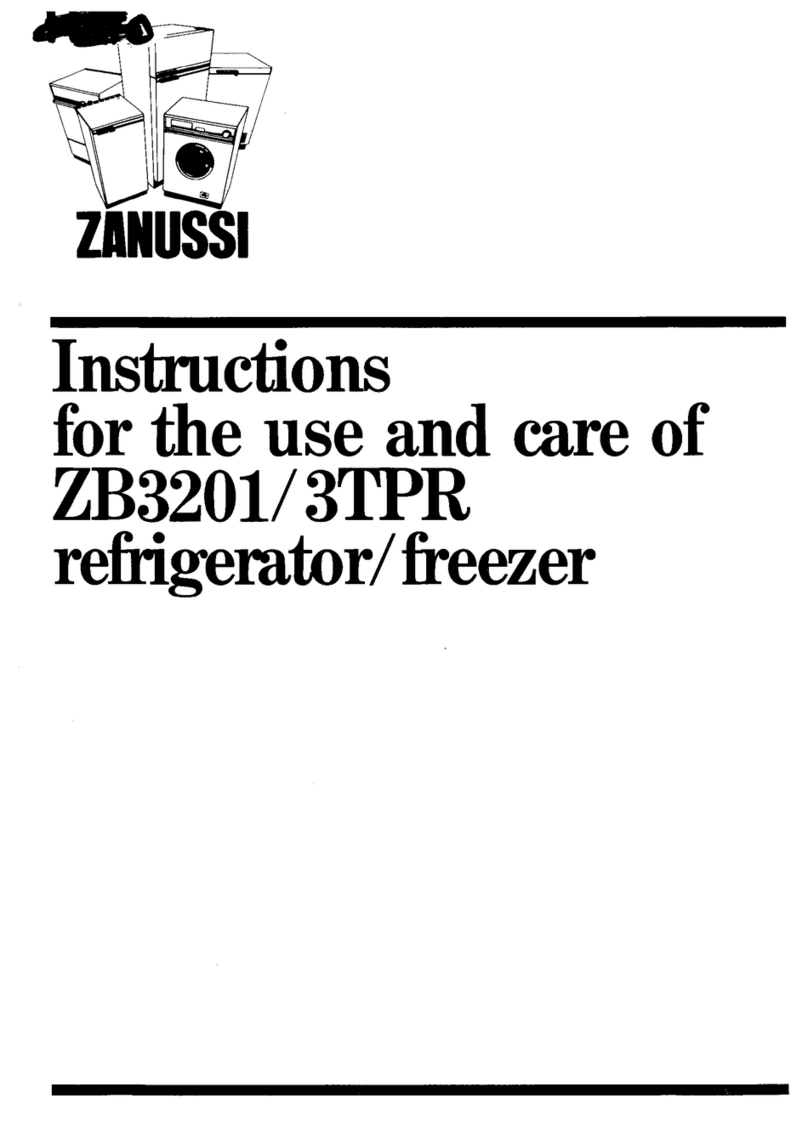 Zanussi ZB3201 Instructions for the use and care
