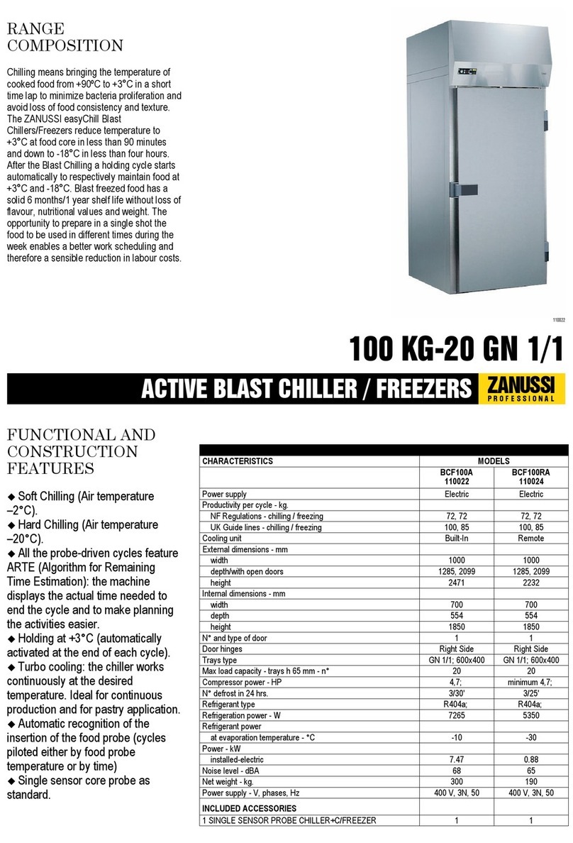 Zanussi ZANUSSI easyChill 110022 Specifications