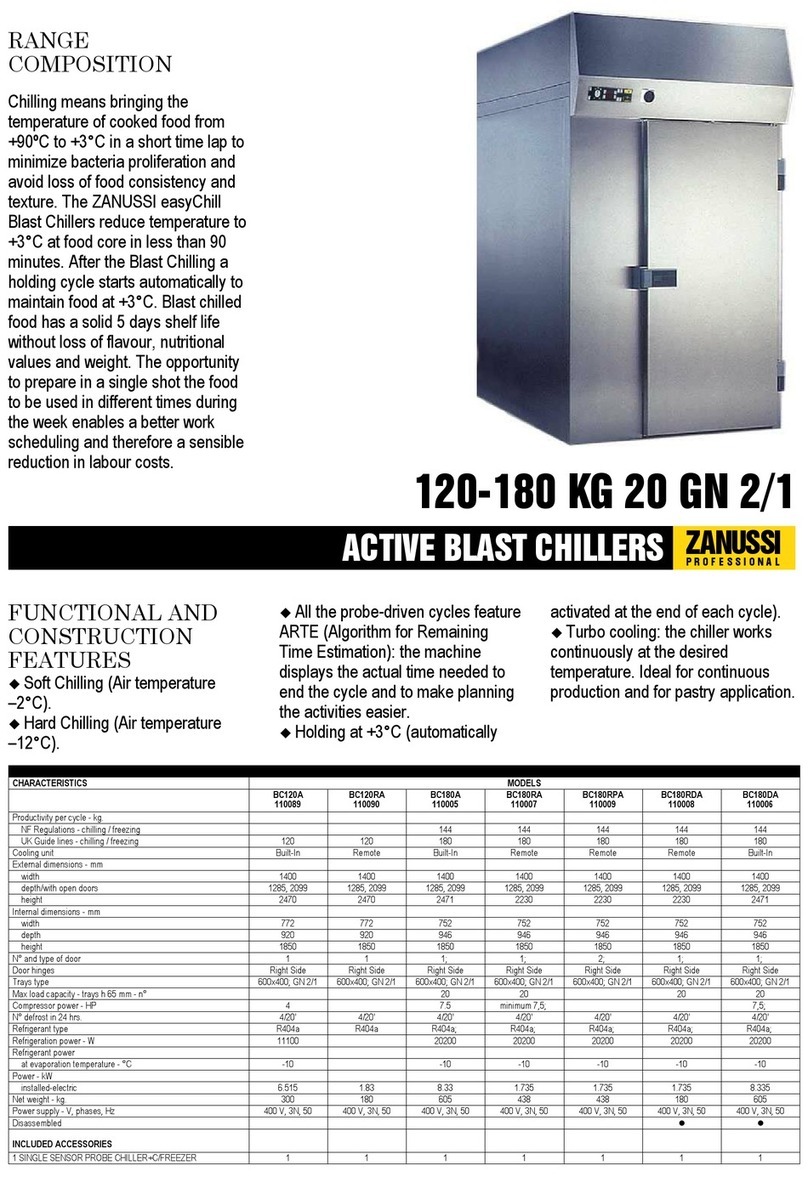 Zanussi ZANUSSI easyChill 110005 Specifications