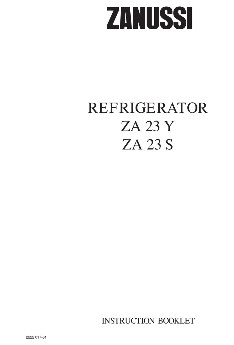 Zanussi ZA 23 S Instruction booklet