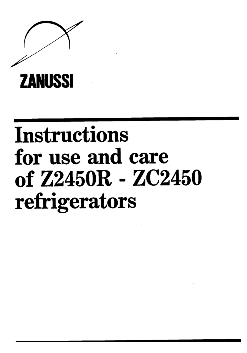 Zanussi Z2450 Instructions for the use and care