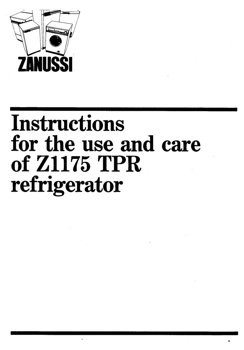 Zanussi Z1175 TPR Use and care instructions Zanussi Z1175 TPR Use and care instructions