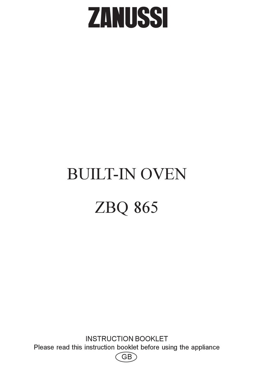 Zanussi ZBQ 865 Instruction booklet