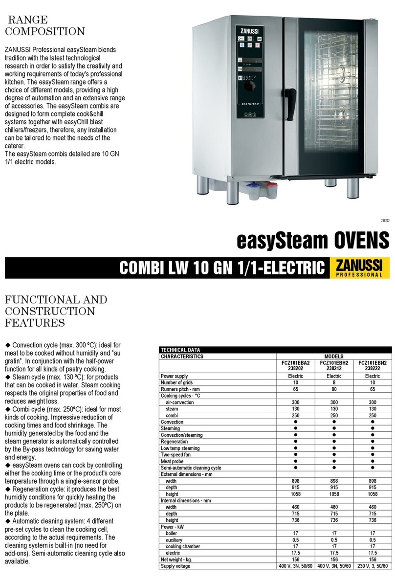 Zanussi easySteam 238002 Brochure & specs