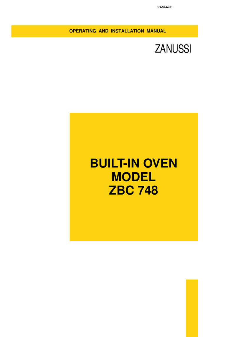 Zanussi ZBC 748 OPERATING AND INSTALLATION Manual