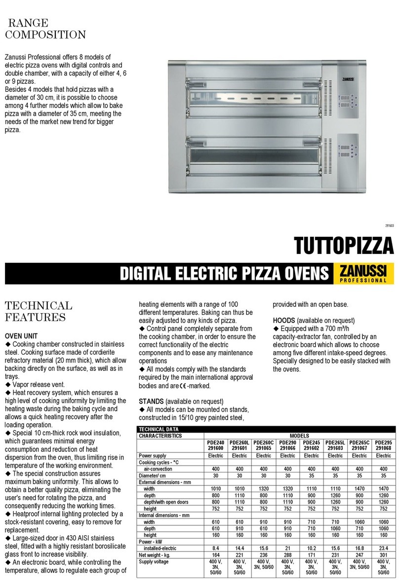 Zanussi Tuttopizza 291501 User manual