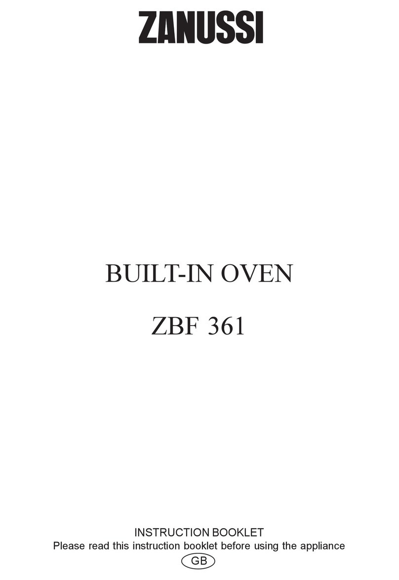 Zanussi ZBF 361 Instruction booklet