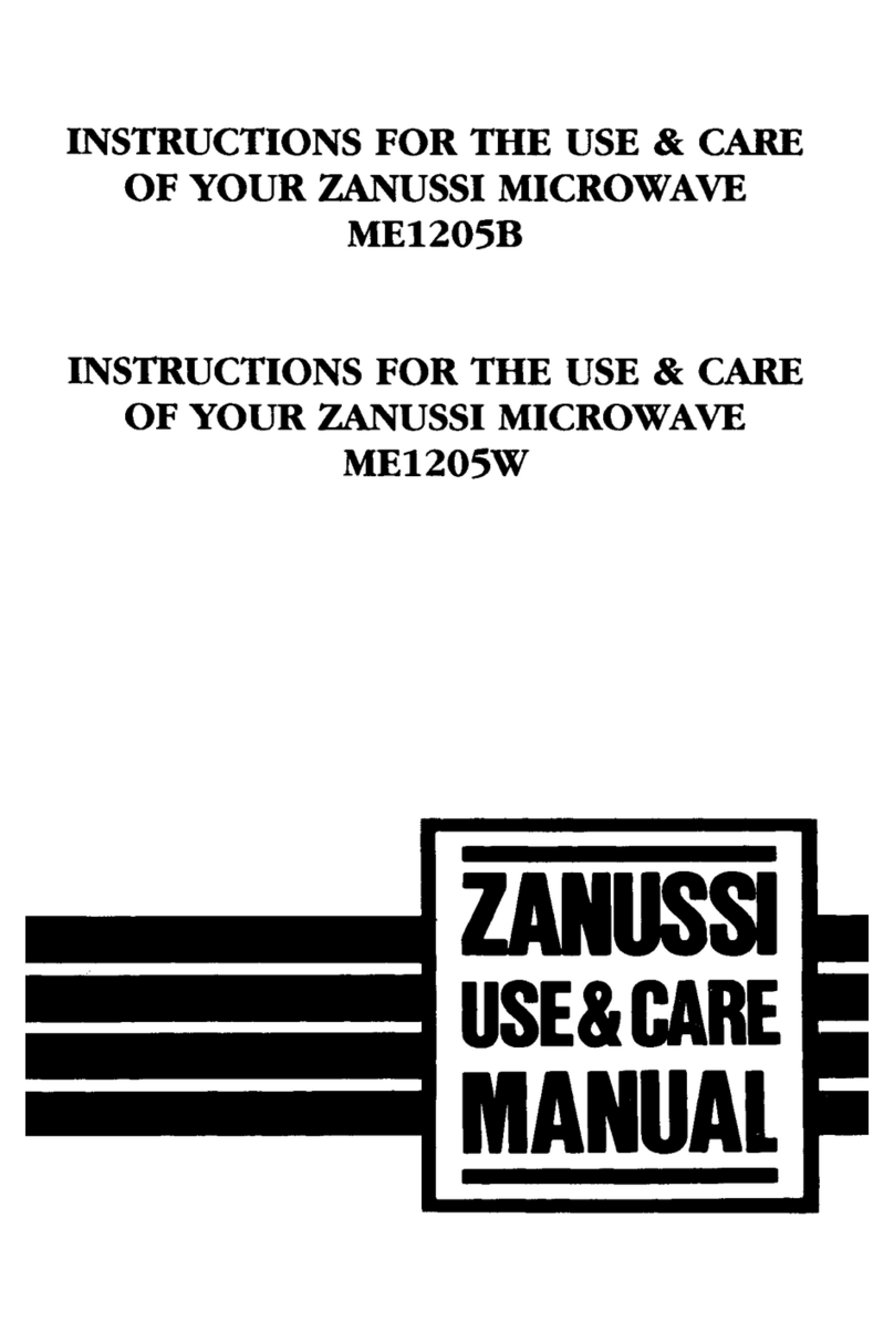 Zanussi ME1205B User manual Zanussi ME1205B User manual