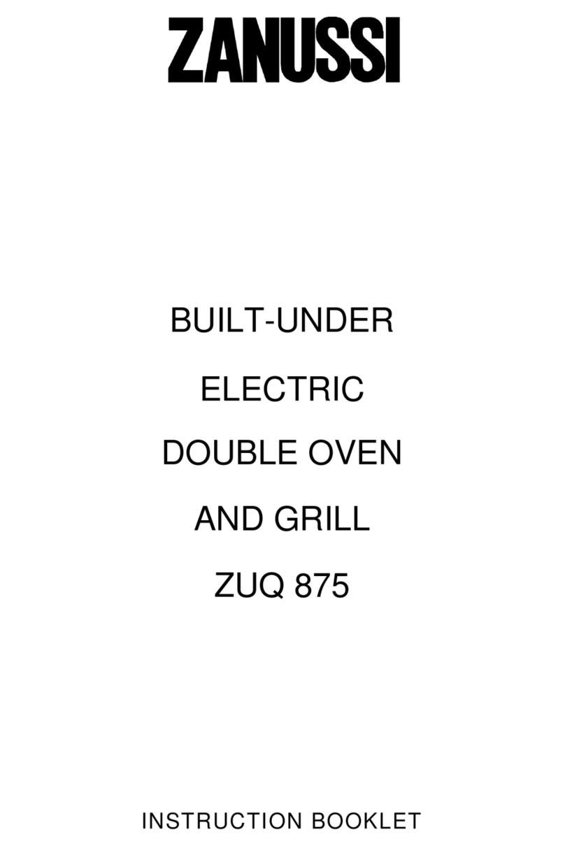 Zanussi ZUQ 875 Instruction booklet